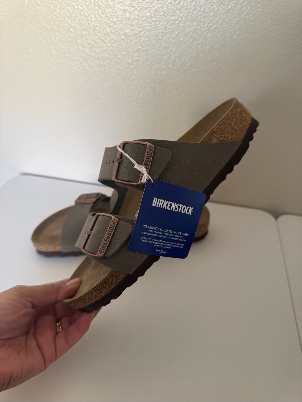 Birkenstock Arizona Box with Navy and White Label